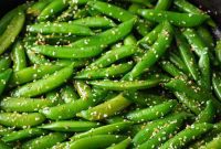 Crispy Garlic Snap Pea Stir Fry