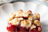 Sweet Cherry Crumble Bars