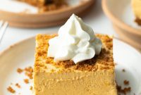 Sheet Pan No-Bake Pumpkin Cheesecake