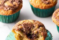 Decadent Zucchini Nutella Muffins