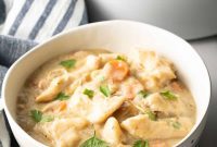 Effortless Slow Cooker Chicken and Dumplings