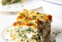 Velvety Chicken Alfredo Lasagna