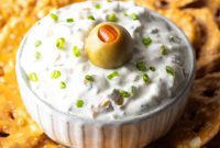 Creamy Dirty Martini Dip