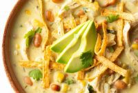 Southwestern Green Chicken Enchilada Soup