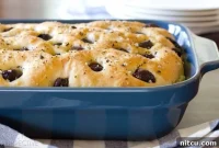 Golden Herb & Olive Focaccia