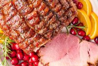 Caramelized Brown Sugar Glazed Ham