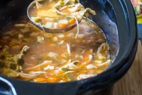 Effortless Slow Cooker Chicken Tortilla Soup