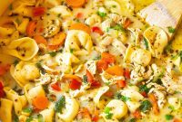 Comforting Chicken Tortellini Soup