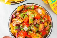 Fire-Kissed Peach Salsa