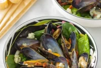 Decadent Blue Cheese Mussels