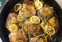 Golden Crispy Baked Chicken Thighs