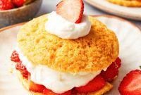 Rustic Strawberry Cornmeal Shortcake