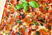 Fully Loaded Pizza Lasagna