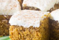 Harvest Pumpkin Slab Cake