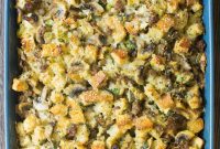 Savory Mushroom and Sausage Dressing
