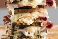 Golden Baked Reuben Sandwich