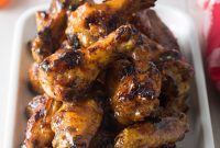 Peach Habanero Flame Wings