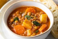 Rustic Tuscan Lentil Soup