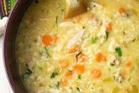 Velvety Chicken and Rice Soup