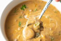 Classic Hungarian Mushroom Soup Made Vegan and Gluten Free