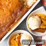 Easy Bisquick Peach Cobbler