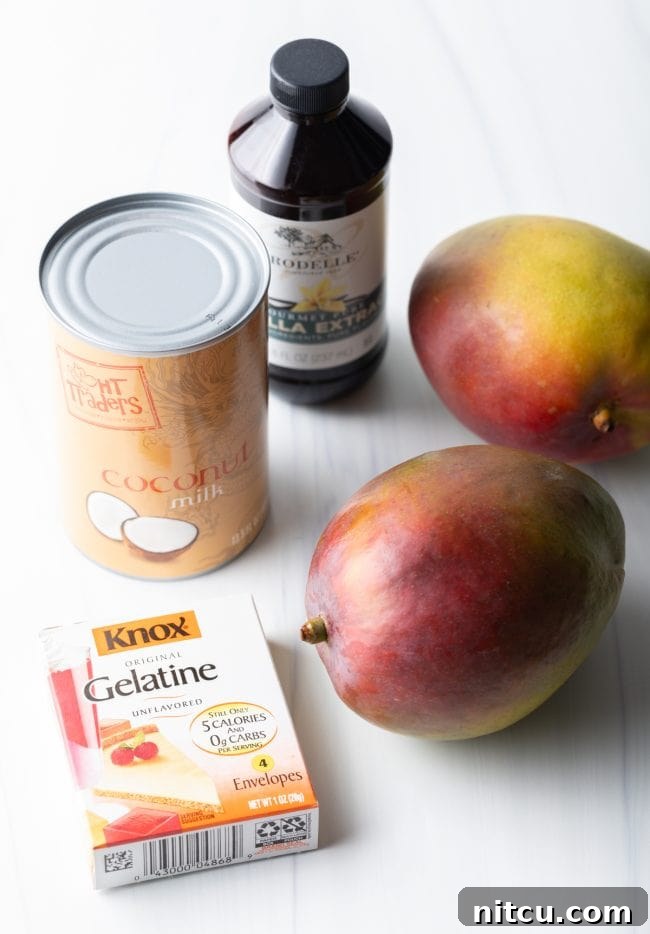 Creamy Vegan Mango Pudding 7 Step 1: Dissolve gelatin