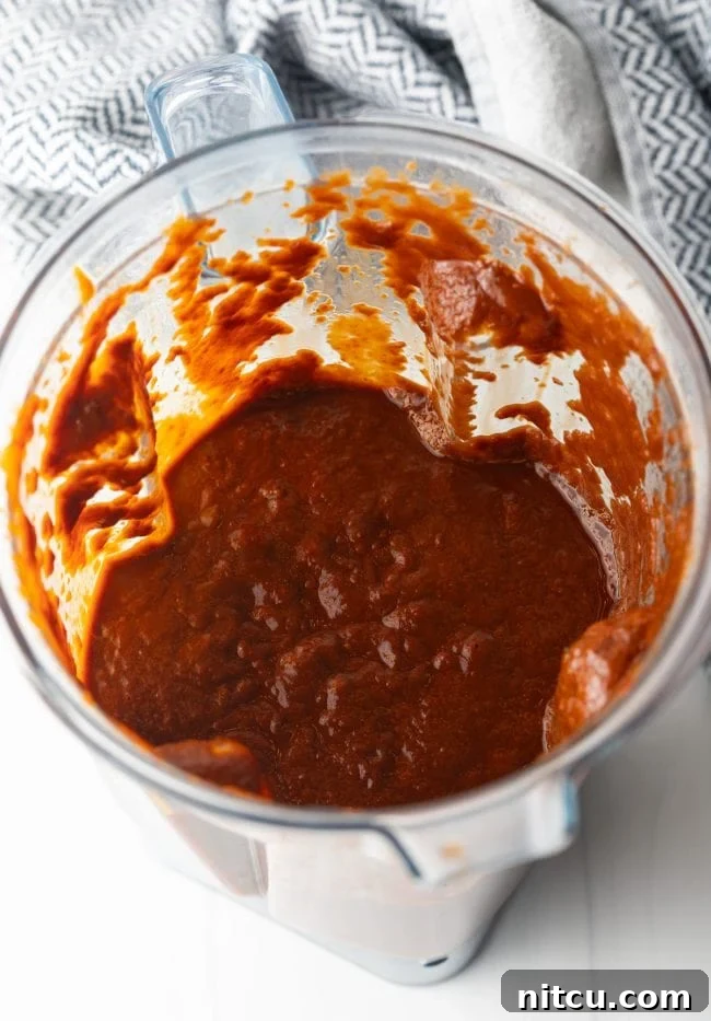 The Ultimate Carne Adovada Recipe 7 blender with new mexico red chile and raisin sauce