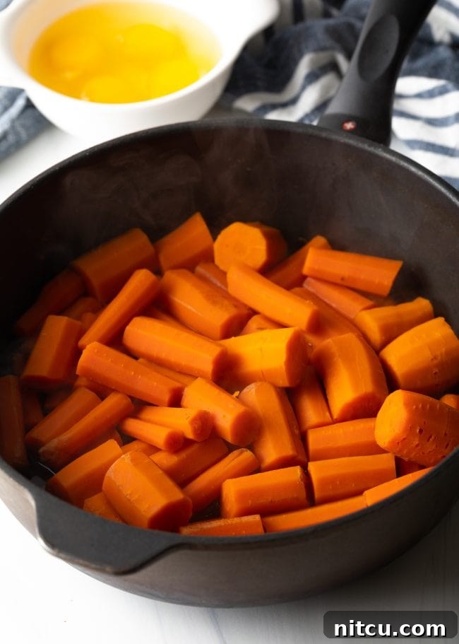 Golden Carrot Cloud 4 black pot with sliced carrots