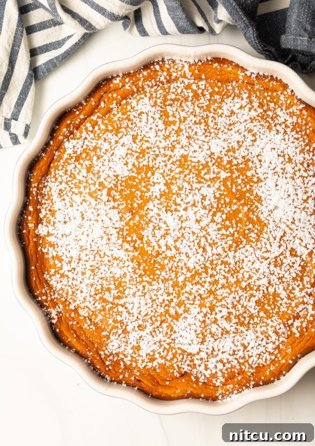 Golden Carrot Cloud 8 carrot casserole dusted with powdered sugar