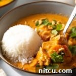 Authentic West African Maafe Peanut Stew 12 A small image of the finished African Chicken Peanut Soup