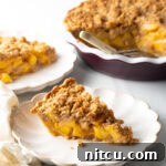 Delicious Fresh Peach Crumble Pie