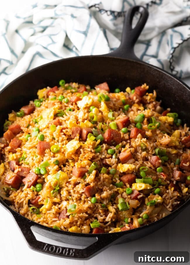 Tropical Kimchi Fried Rice 8 Finished Hawaiian fried rice dish.