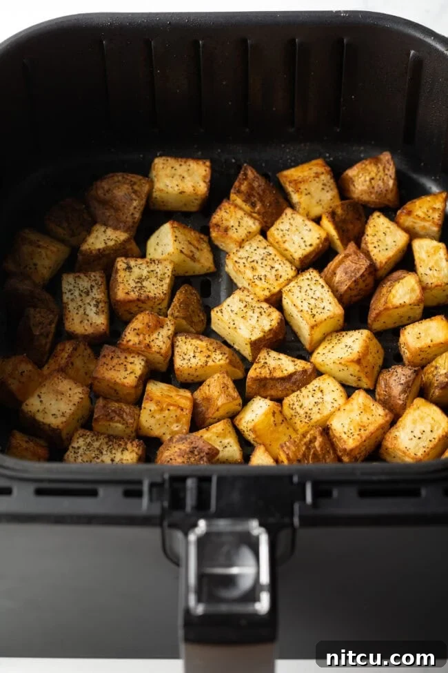 Russet Potatoes Ultimate Recipe and Cooking Tips 10 Results from the best air fried russet potatoes recipes: Cubes in the basket freshly air fried.
