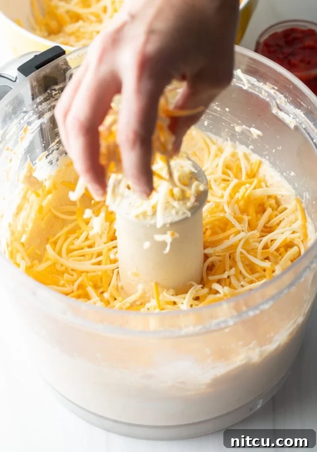 Your New Favorite Pimento Cheese 5 add extra cheese to the food processor