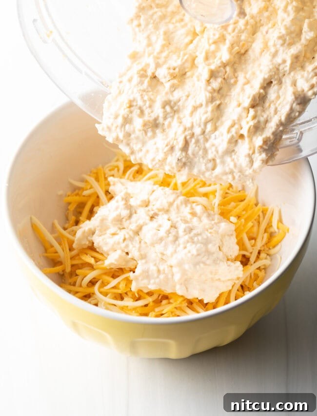 Your New Favorite Pimento Cheese 6 add the pureed cheese to more shredded cheese