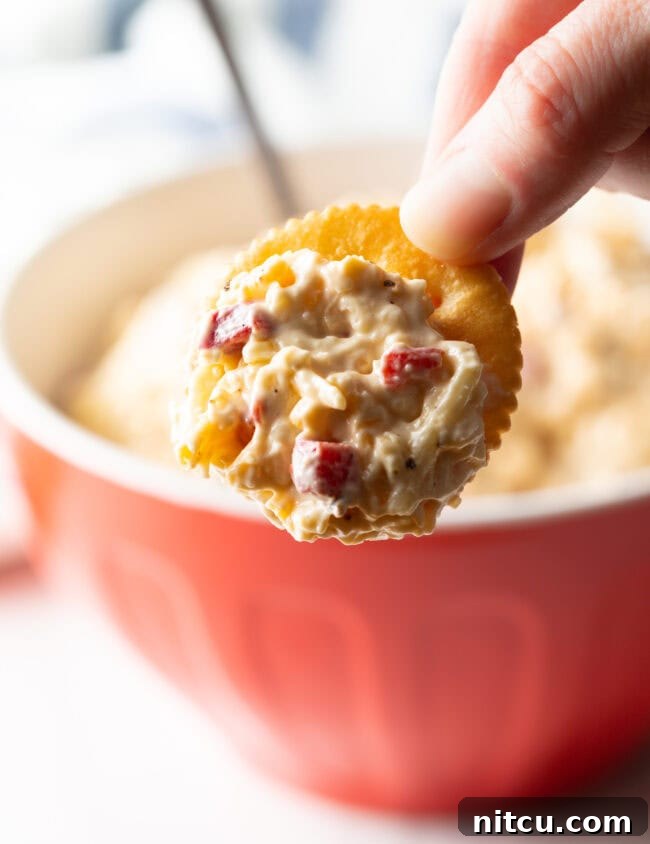 Your New Favorite Pimento Cheese 9 The best pimento cheese recipe on crackers