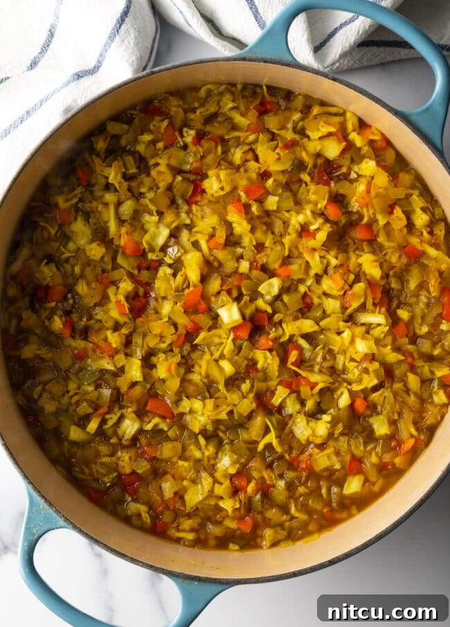 Tangy Homemade Chow Chow 10 Cooked chow chow recipe in a large pot.