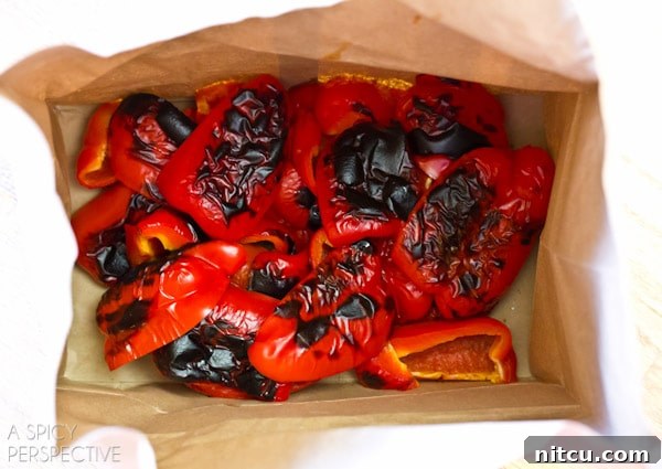 Perfect Roasted Red Peppers Every Time 8 Oven Roasted Red Peppers | ASpicyPerspective.com #howto #diy #redpeppers