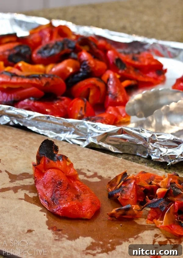 Perfect Roasted Red Peppers Every Time 9 How to Make Roasted Red Peppers | ASpicyPerspective.com #howto #diy #redpeppers