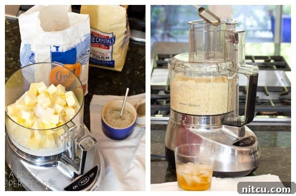 Preparing the crumb topping for Dutch Apple Pie