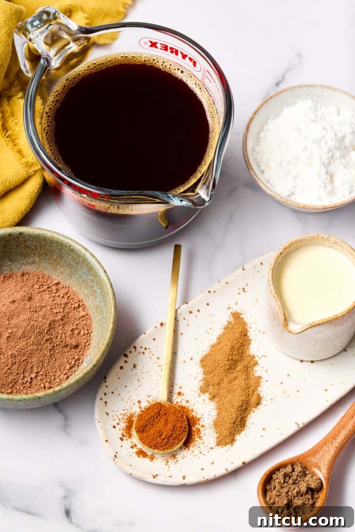 ingredients for mexican mocha