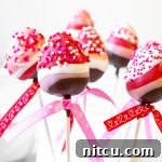 Finished chocolate dipped strawberry pops