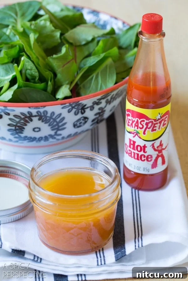 Spicy Texas Pete Vinaigrette Salad Dressing