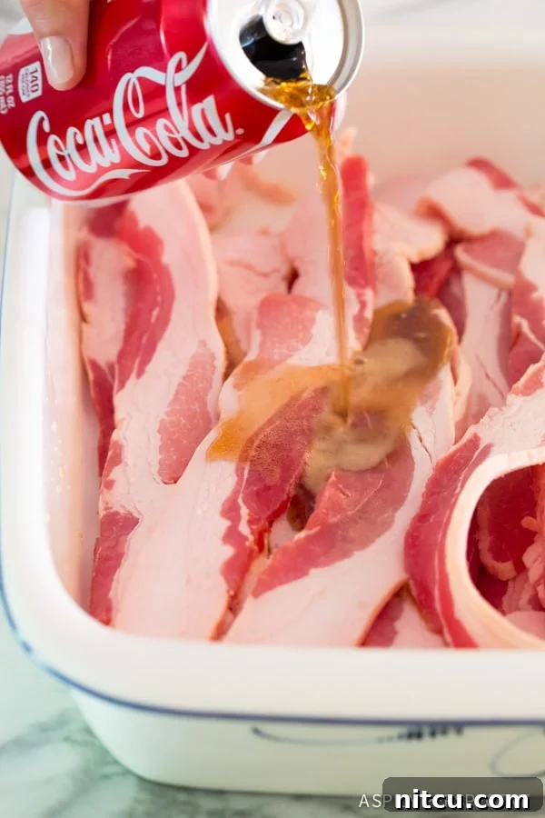Cola-Candied Bacon 3 Making Easy 2-Ingredient Coke and Bacon Recipe