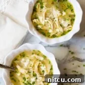 Healthy Greek Lemon Chicken Soup Recipe