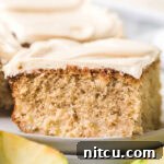 Spiced Apple Cake Recipe close up