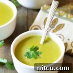 Small image of creamy poblano pepper soup