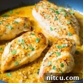 Zesty Garlic Lime Skillet Chicken on ASpicyPerspective.com