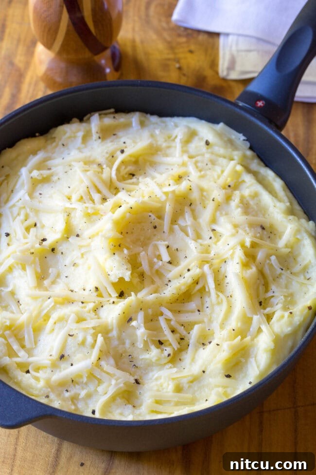 best mashed potatoes small saucepan with these cheesy mashed potatoes