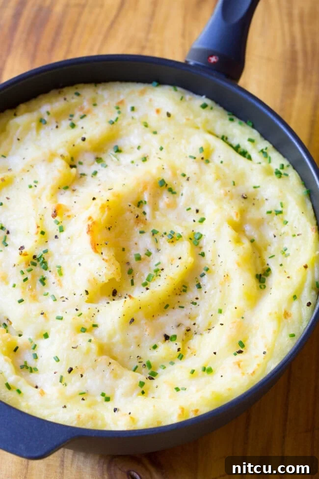best mashed potatoes recipe top view of the best mashed potatoes recipe
